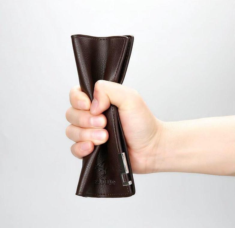 Men's Leather Bi-Fold Wallet - Stylish & Pocket Friendly, 1 Pc