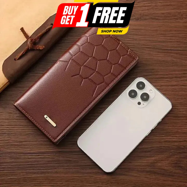 Vorixs Classic PU Leather Wallet – Minimal Bi-Fold Design BUY ONE GET ONE FREE