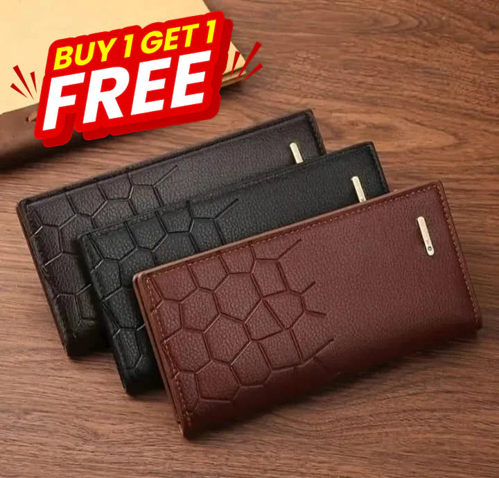 Vorixs Classic PU Leather Wallet – Minimal Bi-Fold Design BUY ONE GET ONE FREE
