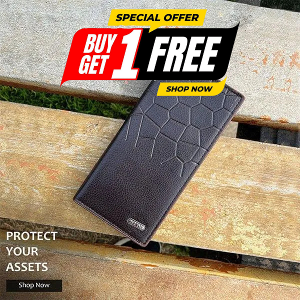 Vorixs Classic PU Leather Wallet – Minimal Bi-Fold Design BUY ONE GET ONE FREE